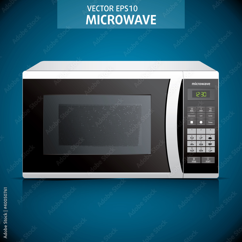 microwave oven in vector microwave oven in vector