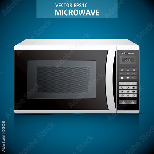 microwave oven in vector