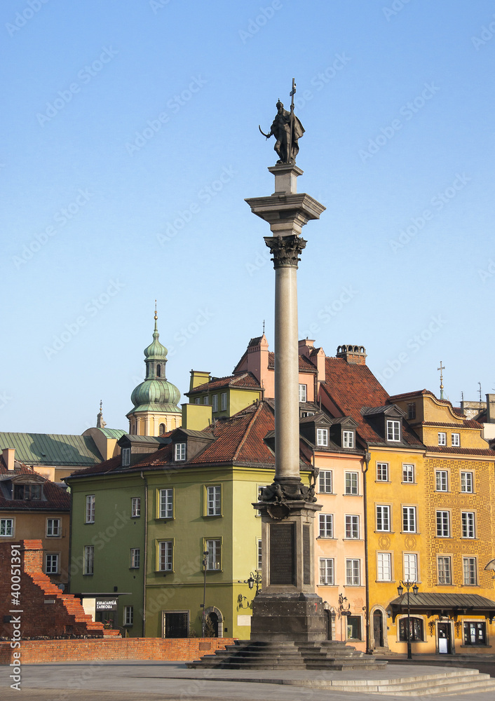 Obraz premium Kolumna Zygmunta III Wazy w Warszawie