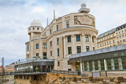 Canvas Print Urania Observatory in Vienna, Austria