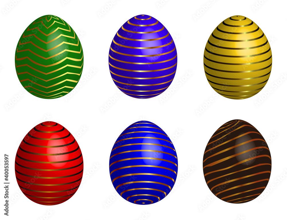 easter egg with color strip easter egg with color strip