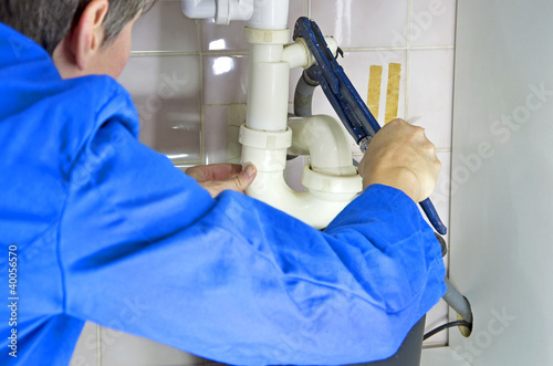 Obraz na płótnie plumber bucket w salonie