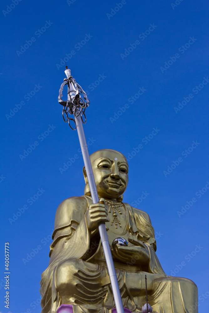 Obraz premium Buddha golden in temple Thailand