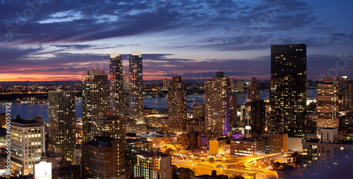 New York City Skyline at sunset