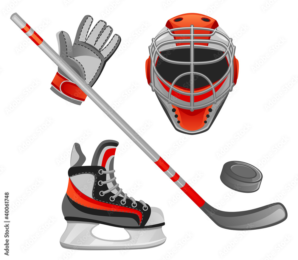 Naklejka premium Hockey