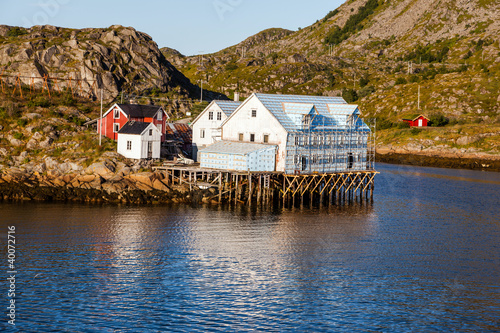 Cottage on norwegian island Skrova under renovation