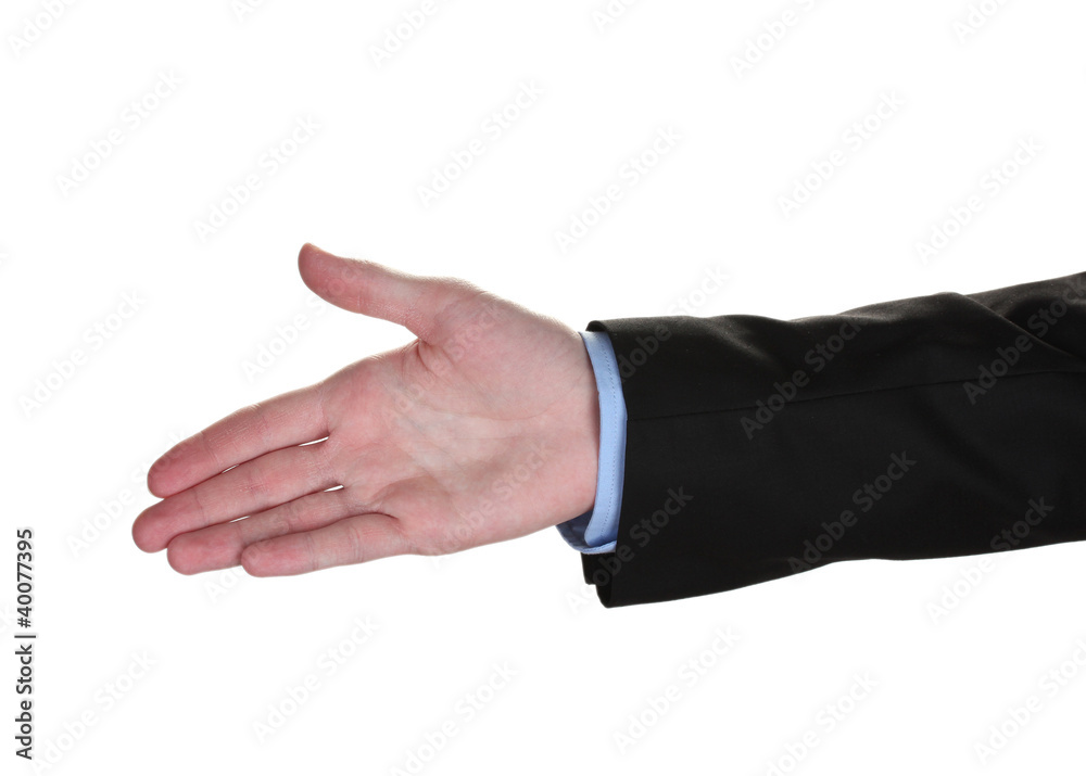 businessman hand isolated on white businessman hand isolated on white