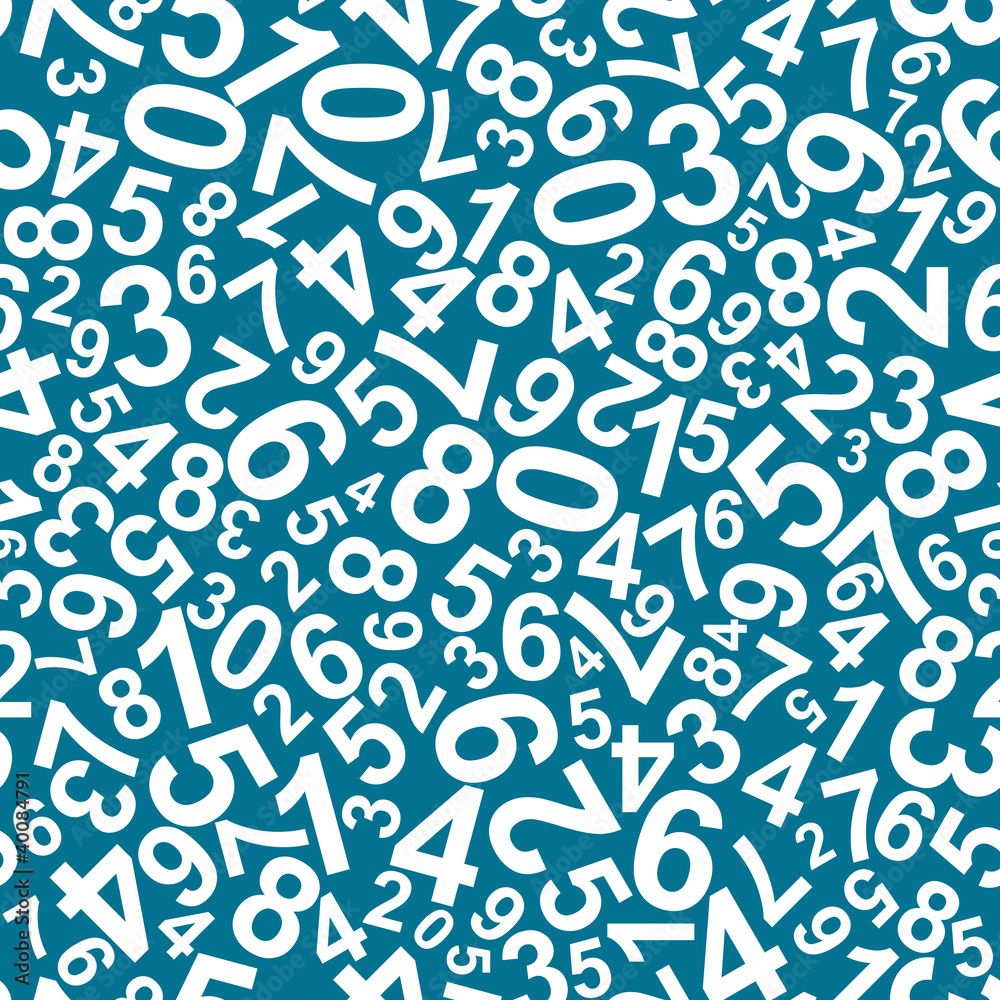 Seamless pattern with numbers Seamless pattern with numbers