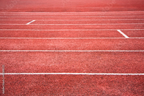red running track