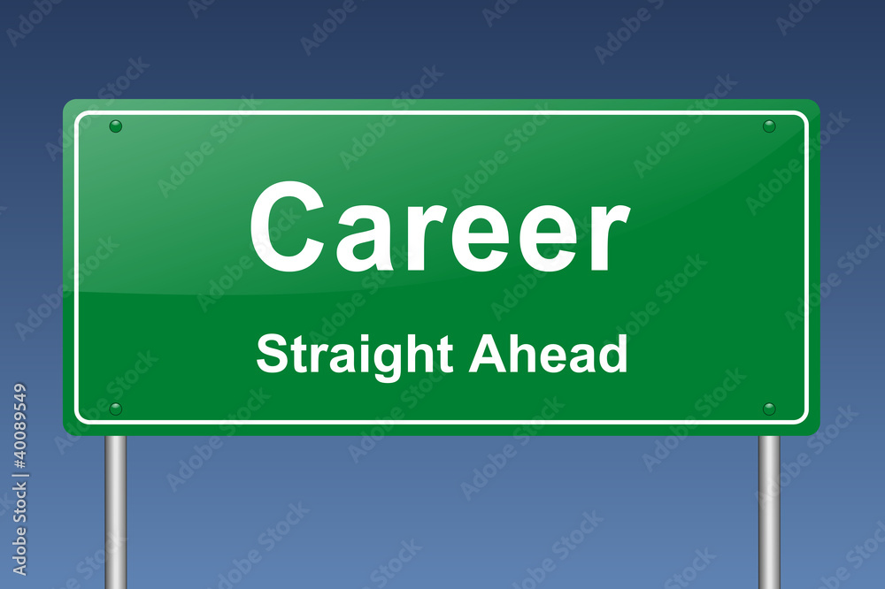 career traffic sign