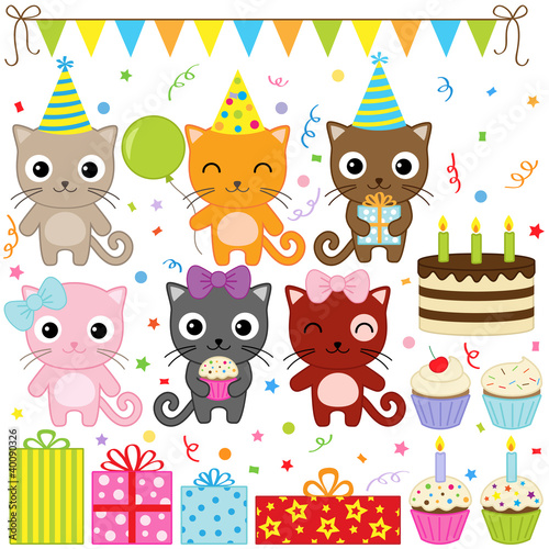 Birthday Party Cats