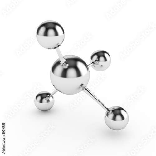 Fototapeta Naklejka Na Ścianę i Meble -  Glossy molecules