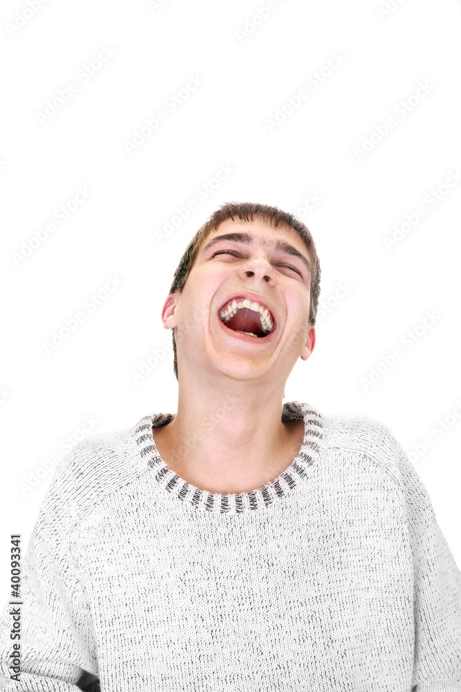 teenager laughing teenager laughing