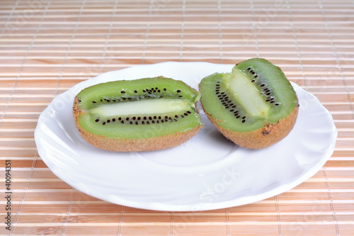 Some kiwi on the plate