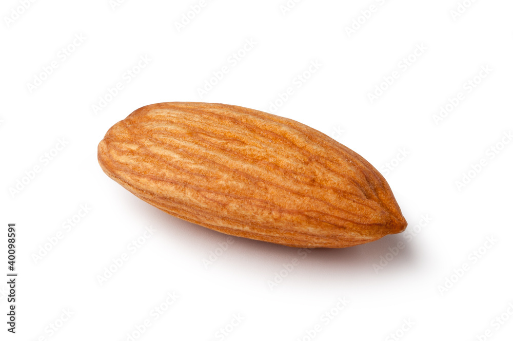 almonds isolated on the white background almonds isolated on the white background