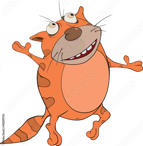 Cat the dancer. Cartoon