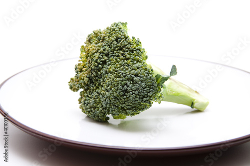 Broccoli auf Teller