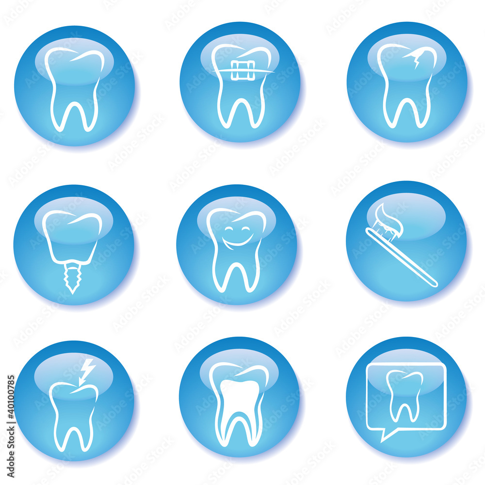 Dental buttons Dental buttons