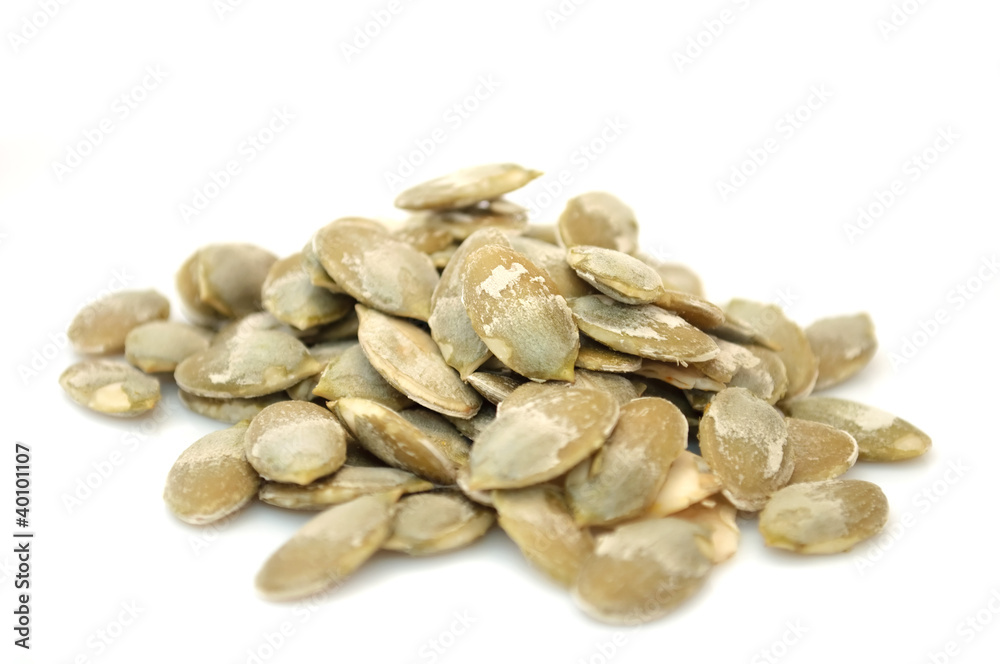 Pumpkin Seeds Isolated on White Background Pumpkin Seeds Isolated on White Background