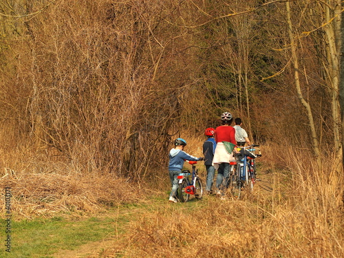 Familienausflug mit dem Fahrrad