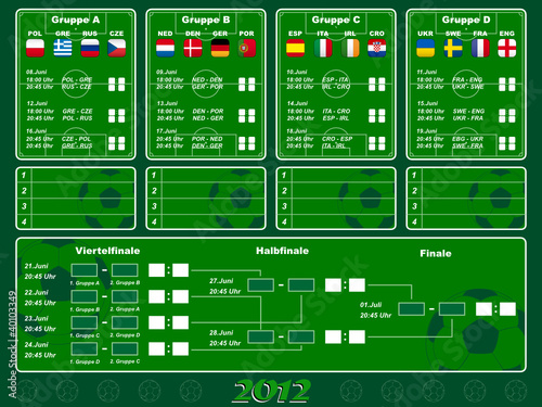 Spielplan 2012