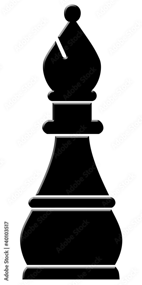 Schachfigur - Läufer Stock Illustration | Adobe Stock