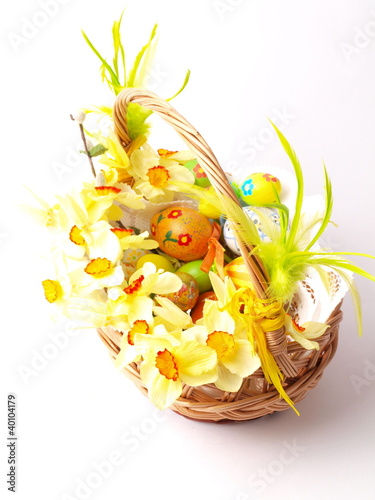 Plakat w ramie EASTER BASKET - WIELKANOCNY KOSZYK