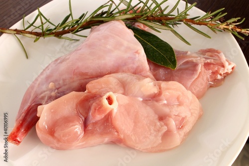 carne di coniglio con rosmarino photo