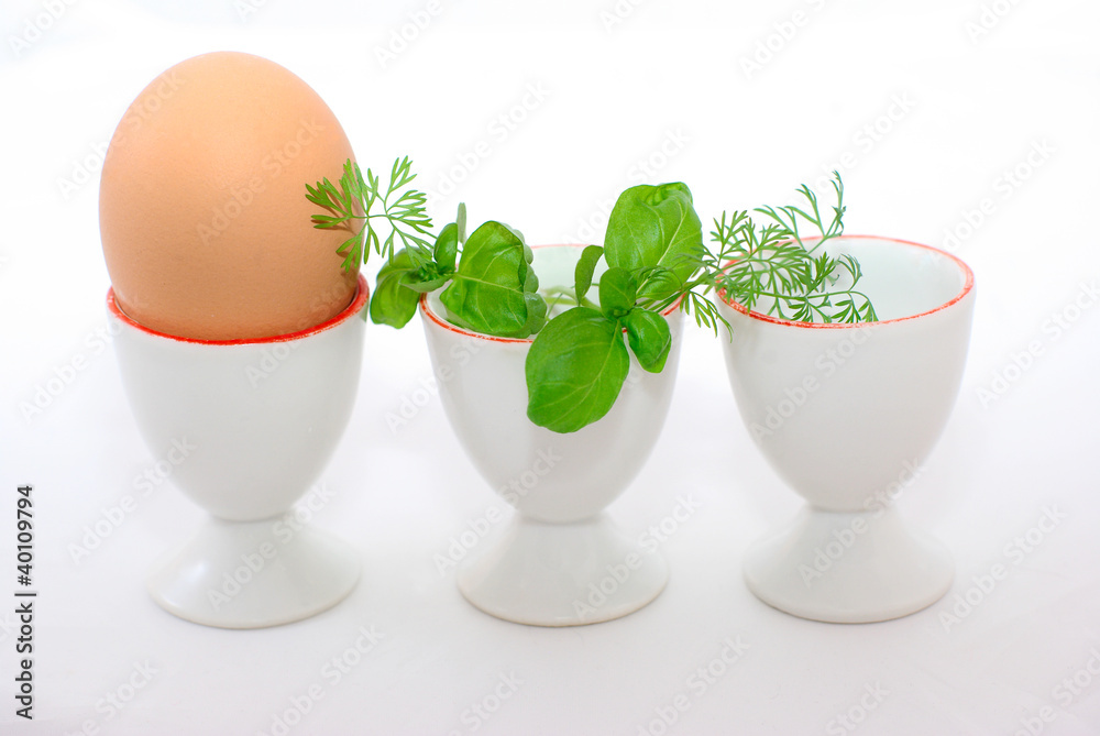 Egg and eggcups Egg and eggcups