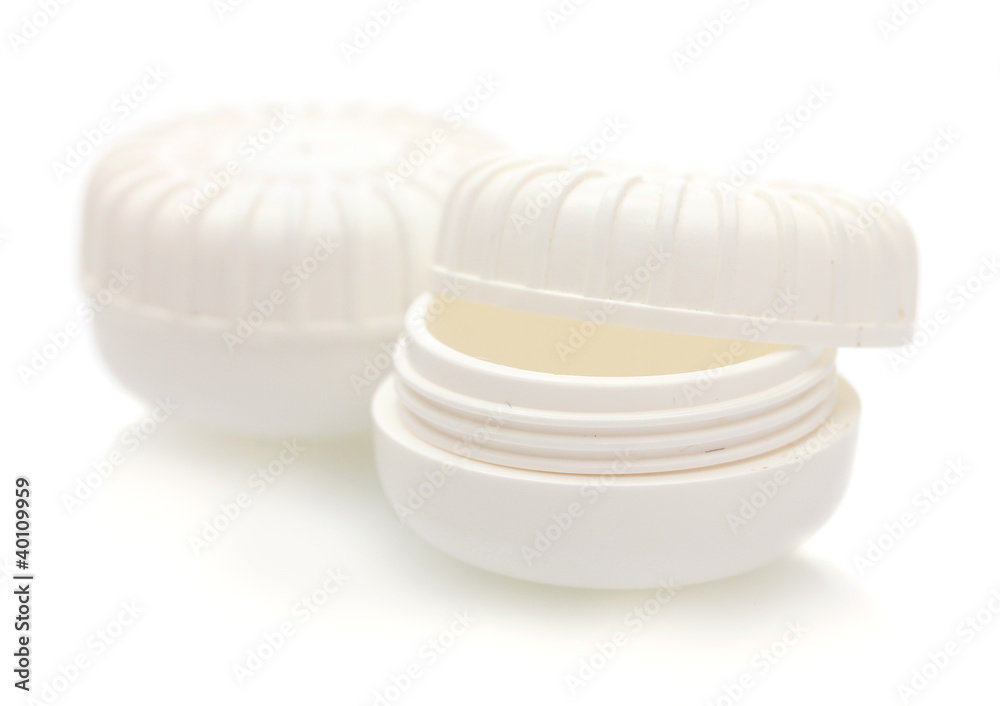 containers for contact lenses isolated on white containers for contact lenses isolated on white