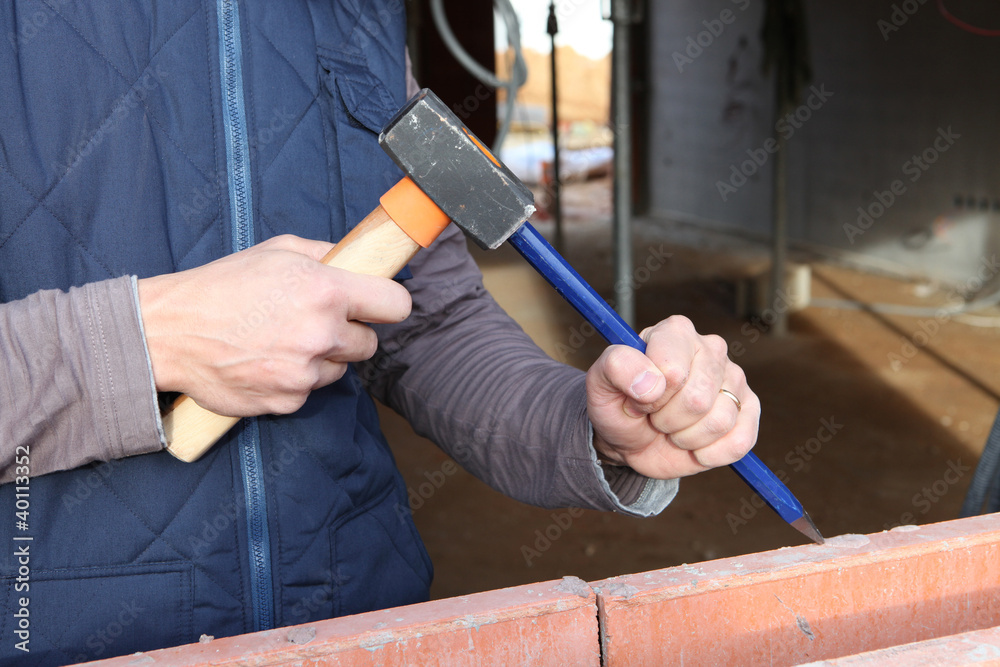 craftsman working with a hammer