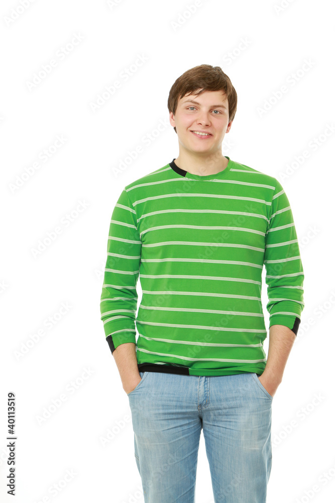 Obraz premium Portrait of a young guy standing