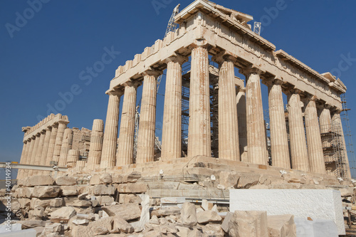 Greece, Athens. The ancient Greek temple of the Parthenon