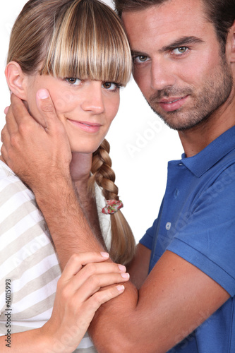 Canvas Print portrait of a couple