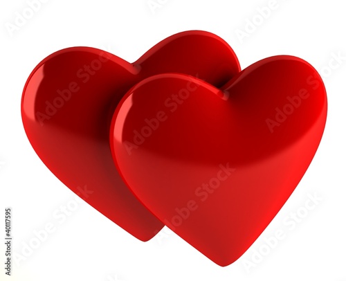 Red hearts