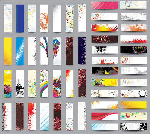 Mix Collection vertical and horizontal banners