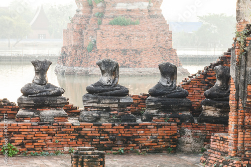 Buddha statues and Floods
