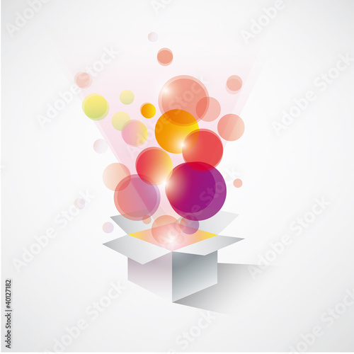 Exploding gift box