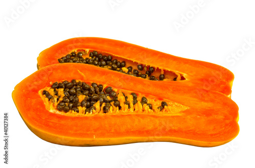 Ripe papaya.