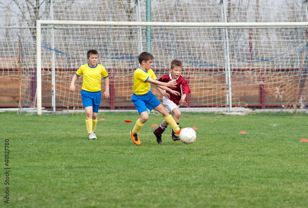 Obraz premium kids soccer