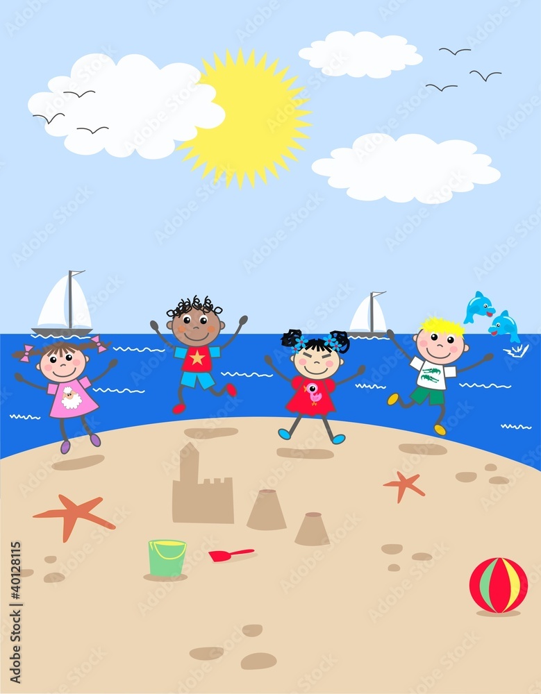 Obraz premium mixed ethnic children