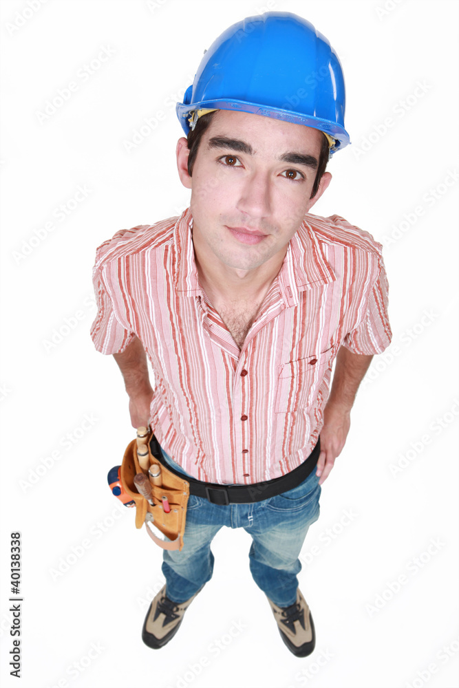 Portrait of a neutral tradesman Portrait of a neutral tradesman