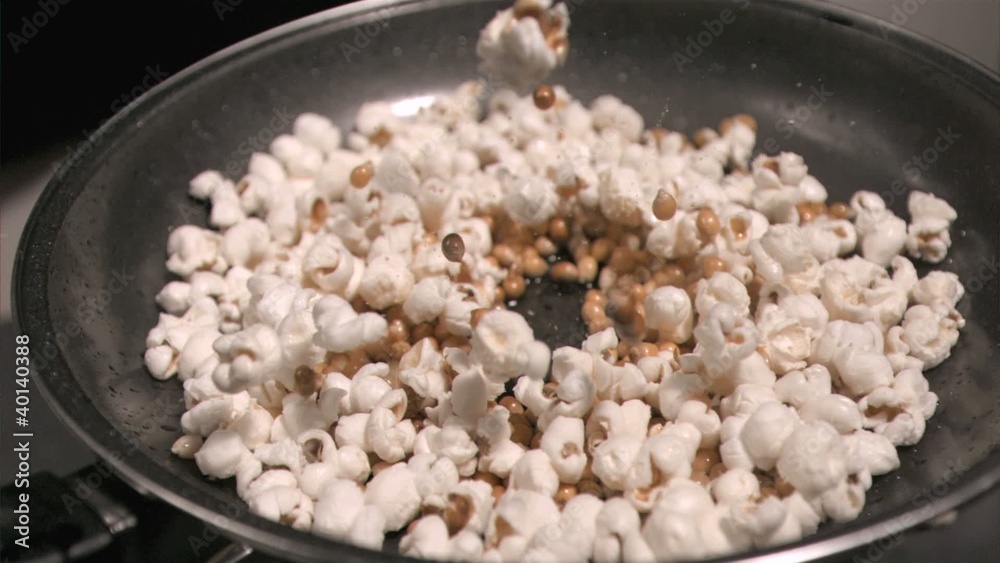 Popcorn jumping in super sow motion Popcorn jumping in super sow motion