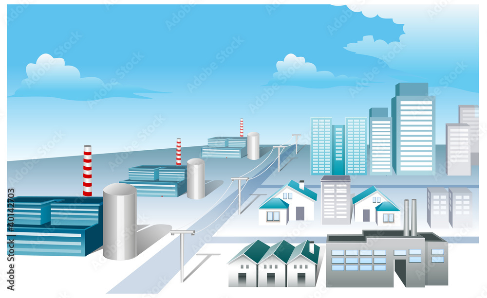 Obraz premium Industrial Area