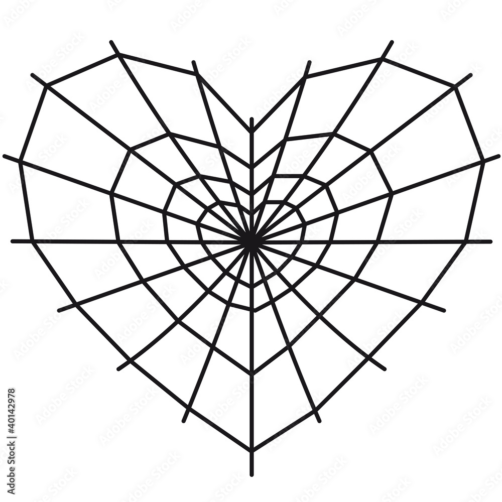 Obraz premium cobweb_heart