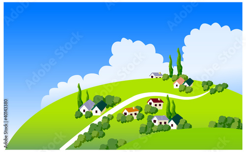 country side illustration