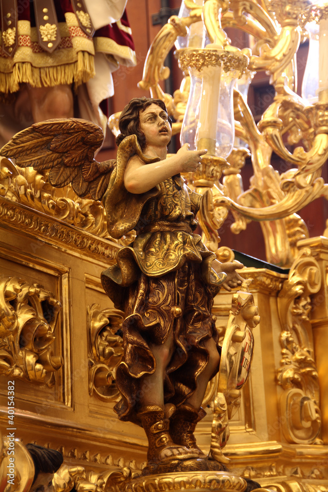 Angel, paso, trono, Semana santa