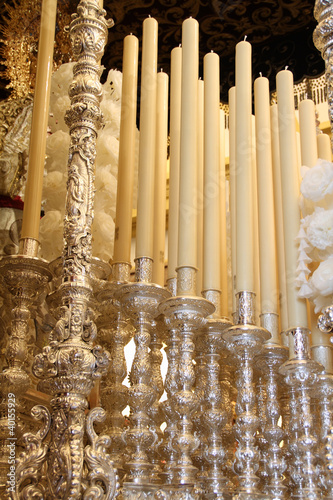 Detalle, paso de palio, Semana Santa de Jerez