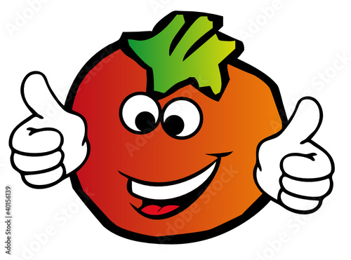 Lachende Tomate