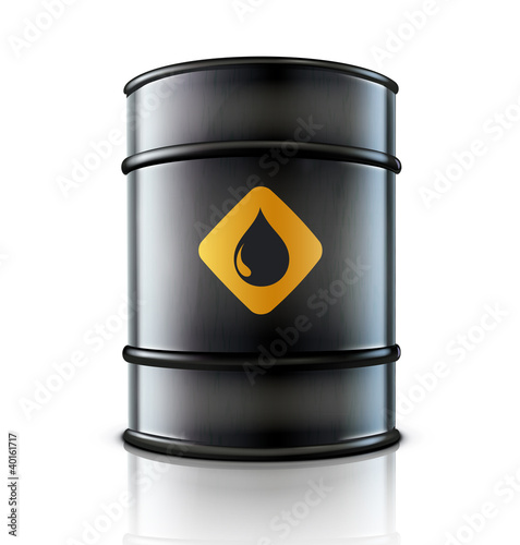 Metal oil barrel
